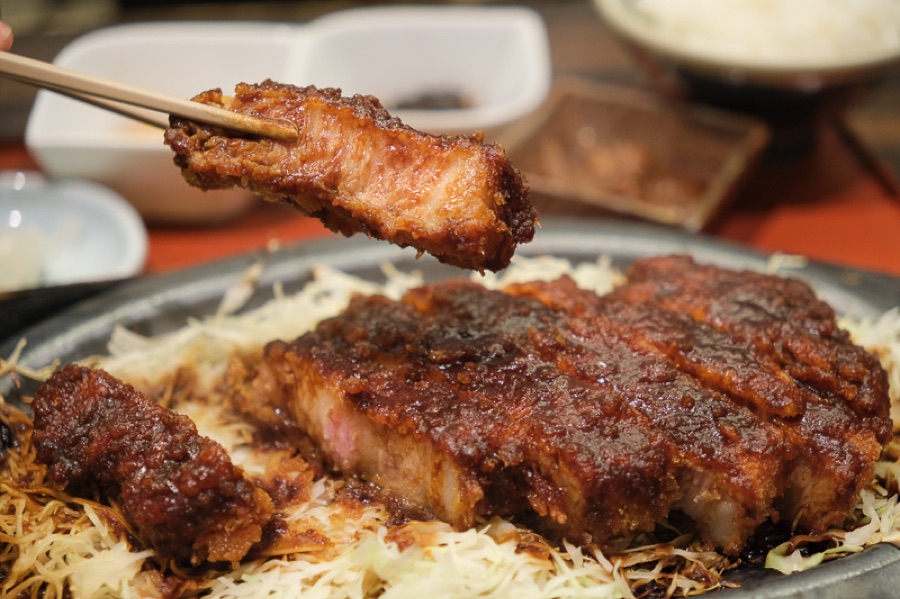 Miso katsu — crispy pork cutlet with rich miso sauce